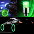 Sonstige Marke, (4er Set) LED Ventilkappen Tuning Felgen Beleuchtung Für Velo / Motorrad / Auto (inkl. LR54 Batterien) - Grün