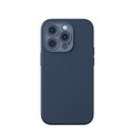 Baseus - iPhone 14 Pro MagSafe Silikon Case Soft Touch Hülle mit Kameraschutz + Display Panzerglas - Dunkelblau