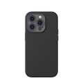 Baseus - iPhone 14 Pro Max MagSafe Silikon Case Soft Touch Hülle mit Kameraschutz + Display Panzerglas - Schwarz