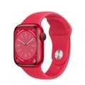 APPLE Watch Series 8 (GPS) 45 mm - Smartwatch (Regular 140 - 220 mm, Fluorelastomer, (PRODUCT)RED Aluminium/(PRODUCT)RED)
