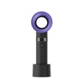 (Ø7cm) USB Hand Ventilator Wiederaufladbarer Lüfter 1500mAh mit 3 Geschwindigkeitsstufen - Schwarz