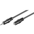 Goobay, Goobay - (2m) 2.5mm Klinke Audio Stecker Stereo AUX Verlängerungskabel (50458) - Schwarz