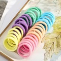 (48er Set) Elastische Haargummis Haarband ohne Metall Ø4cm - Bunt