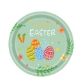 Sonstige Marke, (16er Set) Ø17cm Einweg Teller Party Geschirr Tisch Dekoration - Ostern