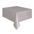 (180x137cm) Deko Tischdecke Party Dekoration Tisch Tuch Uni Design - Grau