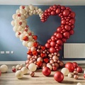 (25-tlg. Set) 150x160cm Luftballon Ständer Halterung - Herz