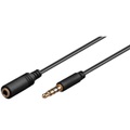 Goobay, Kopfhörer- und Audio Verlängerungskabel AUX > 3,5mm 4 Pin slim