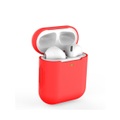 AirPods (1. & 2. Generation) Silikon Case Schutzhülle Abdeckung - Rot (Matt)