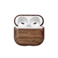 WOODCESSORIES, Woodcessories - AirPods (3. Gen.) EcoCase Slim Echt Holz Hülle Walnuss FSC Zertifiziert (ECO512) - Dunkelbraun