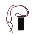 Apfelkiste © - Samsung Galaxy Note 20 Ultra / 20 Ultra 5G Necklace Gummi Hülle Air Cushion Fallschutz + Handykette (150cm) - Dunkelrot / Gold