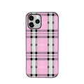 Apfelkiste © - iPhone 12 Pro Max Gummi Case Hülle Ultra Thin Karo Design - Rosa