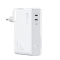 Baseus - 2in1 (45W) PD Dual USB C Quick Charge Ladegerät mit Power Delivery + 10000mAh Power Bank - Weiss
