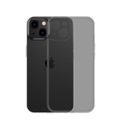 Baseus - iPhone 13 Hybrid Hülle Frosted Glass TPU Bumper + Acryl Rückseite + Kameraschutz - Grau (Matt)