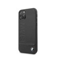 Apple, BMW - iPhone 11 Pro Echtleder Hard Case Hülle (BMHCN58LLSB) - Schwarz