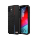 BMW - iPhone 12 Mini Hardcase M Hülle Triangle Tricolor Line (BMHCP12STRTBK) - Schwarz