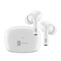 Cellularline - VIVID Bluetooth 5.0 In-Ear Kopfhörer Active Noise Cancelling Headset + Lade Case (BTVIVIDTWSW) - Weiss
