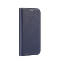 Dux Ducis - Samsung Galaxy A14 5G Flip Cover Leder Tasche mit Kartenfächer Litchi Look - Dunkelblau
