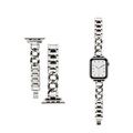 Sonstige Marke, Apple Watch (49/45/44/42 mm) Edelstahl Armband mit Clip Verschluss - Silber