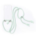 ETUUI - iPhone 12 Pro Max Necklace Hybrid TPU Hülle Air Cushion Fallschutz + Handykette - Türkis