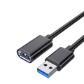 Essager - (2m) USB A auf USB 3.0 A-Buchs Verlängerungskabel Adapter Kabel (EXCAM-YTC01) - Schwarz