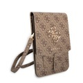 Guess - 4G Wallet Bag Universal Handy Umhänge Tasche Portemonnaie Metall Logo (GUWBG4GFBR) - Braun