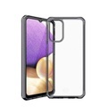 ITSkins - Samsung Galaxy A32 5G Hybrid Clear Antimikrobielle Schutz Hardcase Hülle (Fallschutz 3 Meter) - Transparent / Schwarz