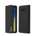 Dux Ducis - Samsung Galaxy S10e Flip Wallet Cover Echtleder Tasche Wish Series - Schwarz