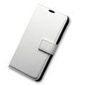 Samsung, Samsung Galaxy S7 Edge Leder Tasche Flip Cover mit Kartenfächer - Weiss