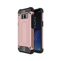 Samsung Galaxy S8 Outdoor Hybrid Hardcase Hülle - Roségold / Schwarz