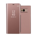 Samsung, Samsung Galaxy S8+ Plus Clear View Standing Cover Hülle - Roségold