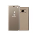Samsung Galaxy S8 Clear View Standing Cover Hülle - Gold