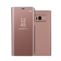 Samsung, Samsung Galaxy S8 Clear View Standing Cover Hülle - Roségold
