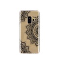 Apfelkiste © - Samsung Galaxy S9 Gummi Case Hülle Ultra Thin Henna Mandala - Transparent / Schwarz