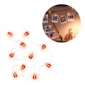 Goobay, Goobay - (140cm) 10-LED's Deko Foto Clip Lichterkette Geschenk (Batteriebetrieben) - Warmweiss