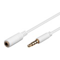 Acer,Amazon,Apple,Asus,Blackberry,Google,HTC,Huawei,LG,Microsoft,Motorola,Nokia,OnePlus,Samsung,Sonstige,Sony,Wiko, Goobay - Audio 3.5mm Klinken Stecker Stereo AUX Verlängerungskabel (300cm) - Weiss