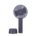 Goobay - (Ø21cm) USB Mini Hand Ventilator Lüfter Wiederaufladbar 2000mAh - Blau