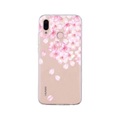 Apfelkiste © - Huawei P20 Lite Gummi Case Hülle Ultra Thin Rosa Blüten - Transparent