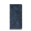 Huawei P30 Pro Vintage Leder Tasche Flip Cover Fashion Design - Blau