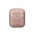 Apple, iDeal of Sweden - AirPods (1. & 2. Generation) Atelier Leder Tasche Schutzhülle Abdeckung (IDFAPC-202) - Rose Smoke Croco