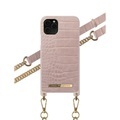 iDeal of Sweden - iPhone 11 Pro / Xs / X Necklace Case Hardcase Hülle + Handykette (IDNCSS20-I1958-211) - Misty Rose Croco