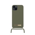 iDeal of Sweden - iPhone 13 Mini Necklace Case Hardcase Hülle Ordinary + Handykette (IDONCAW21-I2154-324) - Cool Khaki