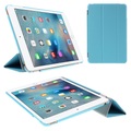 iPad Mini 4 Slim Smart Cover Hülle + Hardcase - Hellblau / Transparent