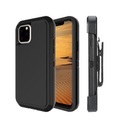 iPhone 11 Pro Outdoor Hybrid Schutz Hülle Defender + Gürtel Clip Holster - Schwarz