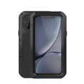 LOVE MEI - iPhone 11 Pro Silikon Metall Outdoor Case + Panzerfolie - Schwarz
