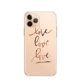 Apfelkiste © - iPhone 11 Pro Max Gummi Case Hülle Ultra Thin Love Love Love - Transparent