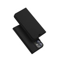 Dux Ducis - iPhone 12 Mini Flip Wallet Cover Leder Tasche - Schwarz