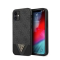 Guess - iPhone 12 Mini Hardcase Hülle Charms Triangle (GUHCP12SPU4GHBK) - Grau