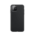 Apple, XQISIT - iPhone 12 Mini Silikon Case Hülle Antibakteriell - Schwarz