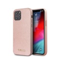 Guess - iPhone 12 / iPhone 12 Pro Leder Hardcase Hülle Iridescent (GUHCP12MIGLRG) - Rosa