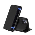 Dux Ducis - iPhone 12 Pro Max Magnet Flip Wallet Cover Leder Tasche - Schwarz